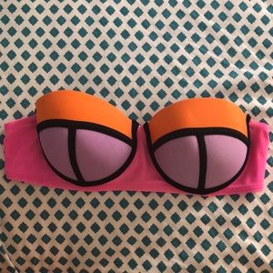 Colorblock inspired bikini top